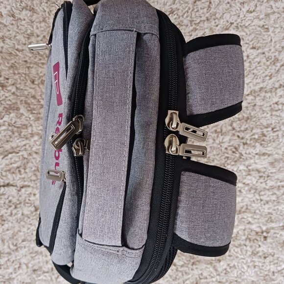 AceHigh Laptop Backpack Case Bag w/HDMI Charging Port Adjustable Straps Grey - Picture 6 of 14